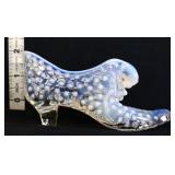 Fenton opalescent hobnail shoe see photos