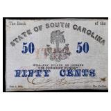 1863 State of SC 50 cent note