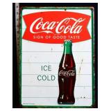 Metal Coca Cola sign