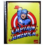 Metal Captain America sign