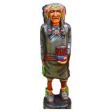 Wood 39.5in cigar Indian