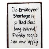 Metal Employee Shortage Is So Bad sign