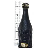 Vntg black Manco 5in liquor bottle
