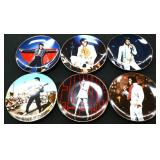 Lot of 6 Elvis collector plates
