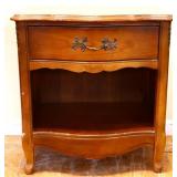 Vintage French Provincial 1 drawer nightstand