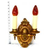 Vintage 2 bulb wall sconce