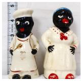 Vntg americana figural 5in salt/pepper set
