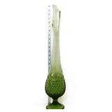 MCM 23in olive green swung vase