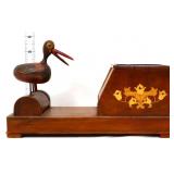 Vintage wood cigarette dispenser