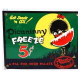 Porcelain 11.5x9 Picaninny Freeze sign