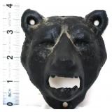 VIntage cast iron bear face bottle opener