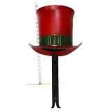Metal top hat trade store sign not vintage NO SHIP