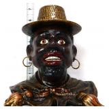 Cast iron Americana man w/ hat