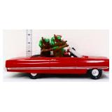 Battery op Santa & reindeer convertible toy