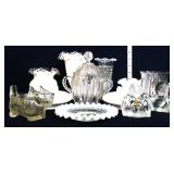 Mixed estate glass lot, inc silvercrest items