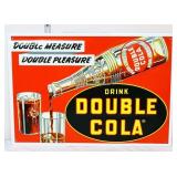 Metal 20x14 Double Cola sign