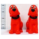 Pair Cliffard red nodder dog figures