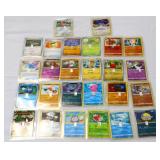 Lot of 26 1 grain silver bars on Pokemon cards