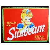 Metal Sunbeam Bread sign