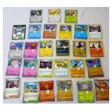 Lot of 27 1 grain silver bars on Pokemon cards