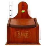 Vintage wood salt box