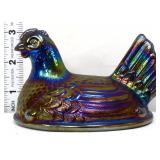 Vintage IG carnival hen on nest lid