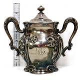 Vintage silverplate sugar bowl w/ lid