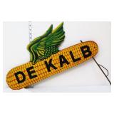 Vntg masonite 24x11.5 DeKalb spinner sign
