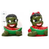 Pair vtg Americana child salt/pepper shakers