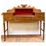 Vintage French mahogany desk see photos
