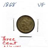1868 3 cent nickel