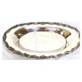 Silverplate oval 12.5x7 dish