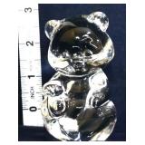 Fenton clear glass teddy bear