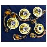 Lot of 5 oil lamp coversion adapters