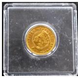 1859 $3 gold princess coin