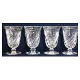 Lot of 4 Fostoria Old Colony stemware