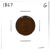 1867 Indian head penny
