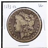1893 Carson City Morgan silver dollar
