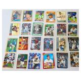 Lot of 24 1 grain silver bars on sports cards