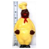 Vntg americana chalkware 7.5in chef plaque