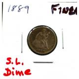 1889 seated liberty dime
