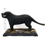 Vntg black cast iron dog figural nut cracker