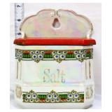 Vintage iridescent salt box