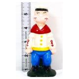Cast iron 5.5in Popeye bank
