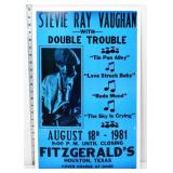 14x22 Stevie Ray Vaughan poster, not original