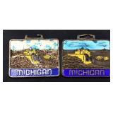 Lot of 2 Michigan Equipment watch fobs