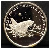 1oz Marshall Islands Shuttle Flight silver proof