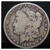1896O Morgan silver dollar