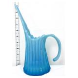 Fostoria heirloom blue opalescent swung pitcher