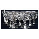Lot of 9 Fostoria Old Colony water goblets